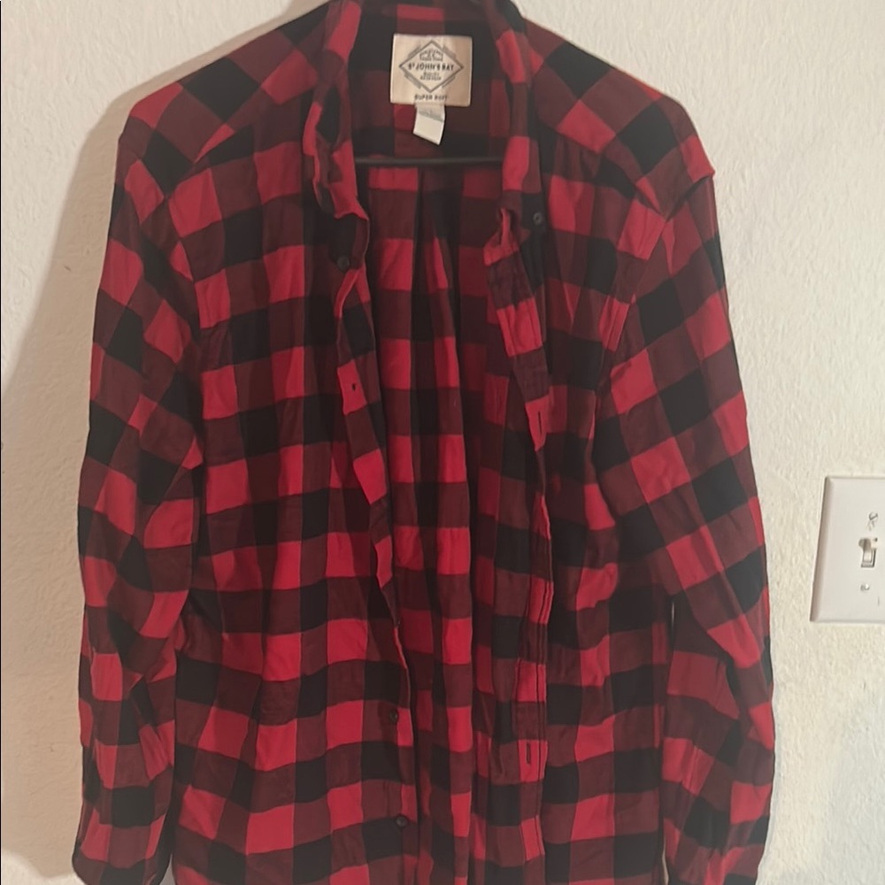 Red and Black Plaid Shirt